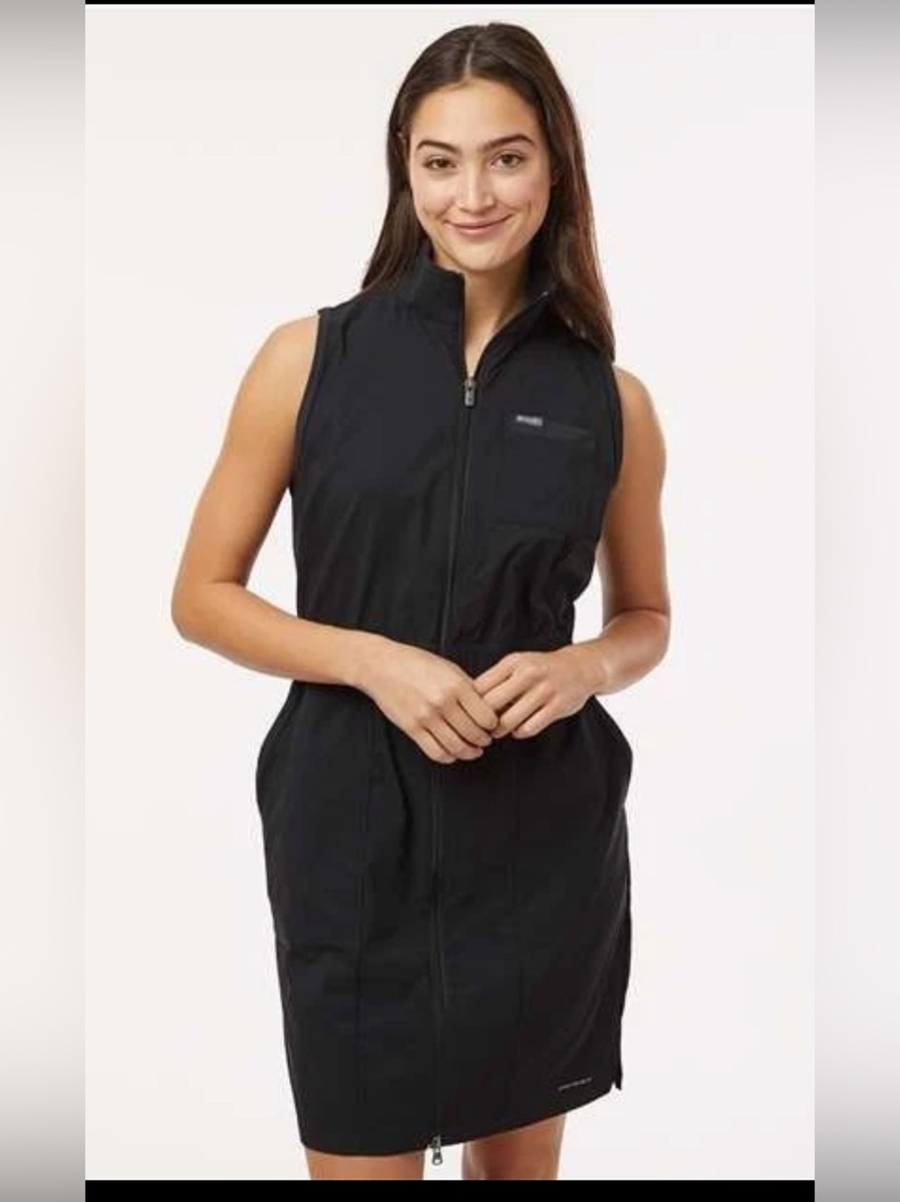 Columbia Leslie Falls Dress II Women Size Xsmall Black UPF 50 Hiking Travel NEW